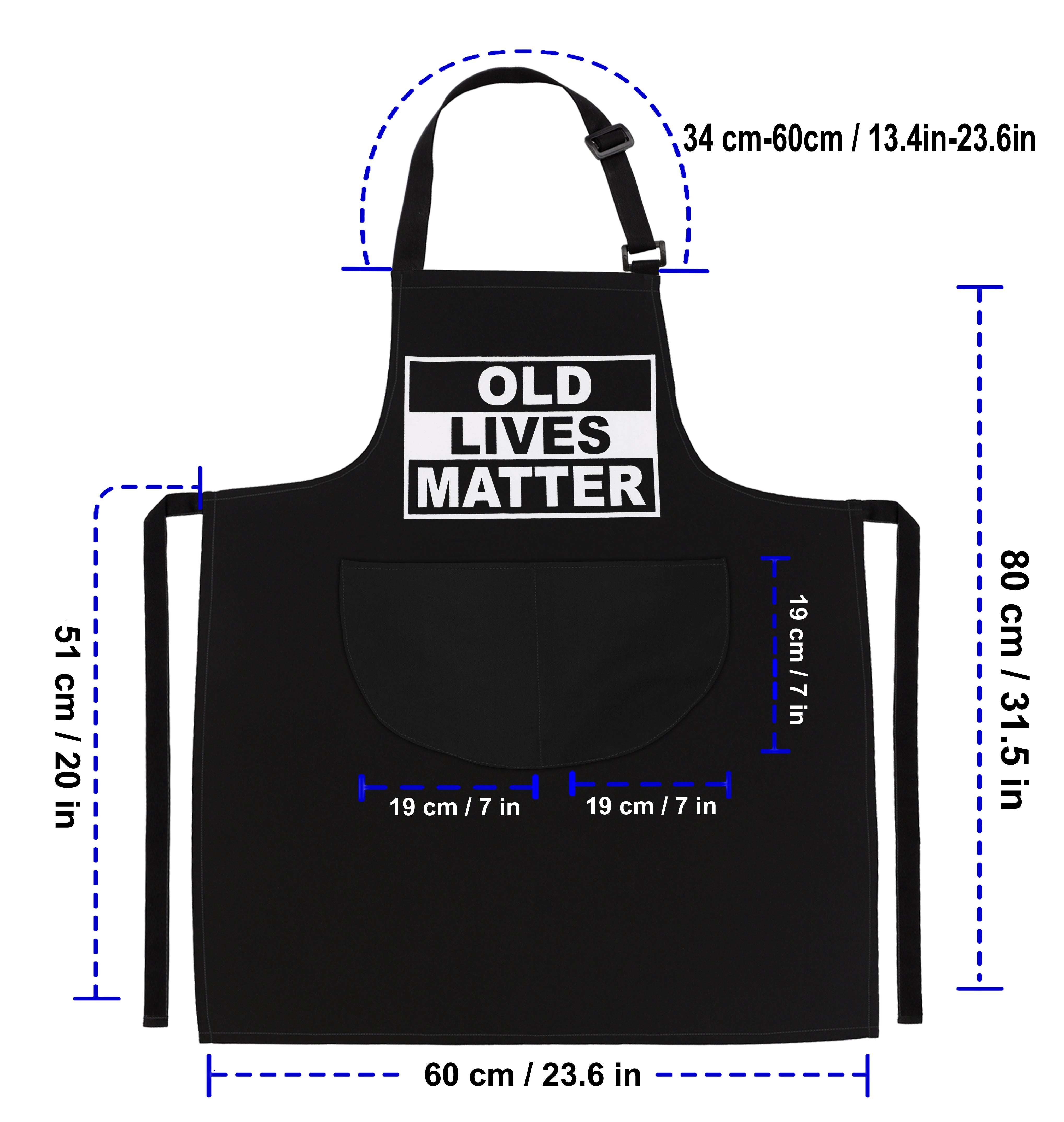 Kitchen Chef Cooking Apron Old Lives Matter Apron for Men Women