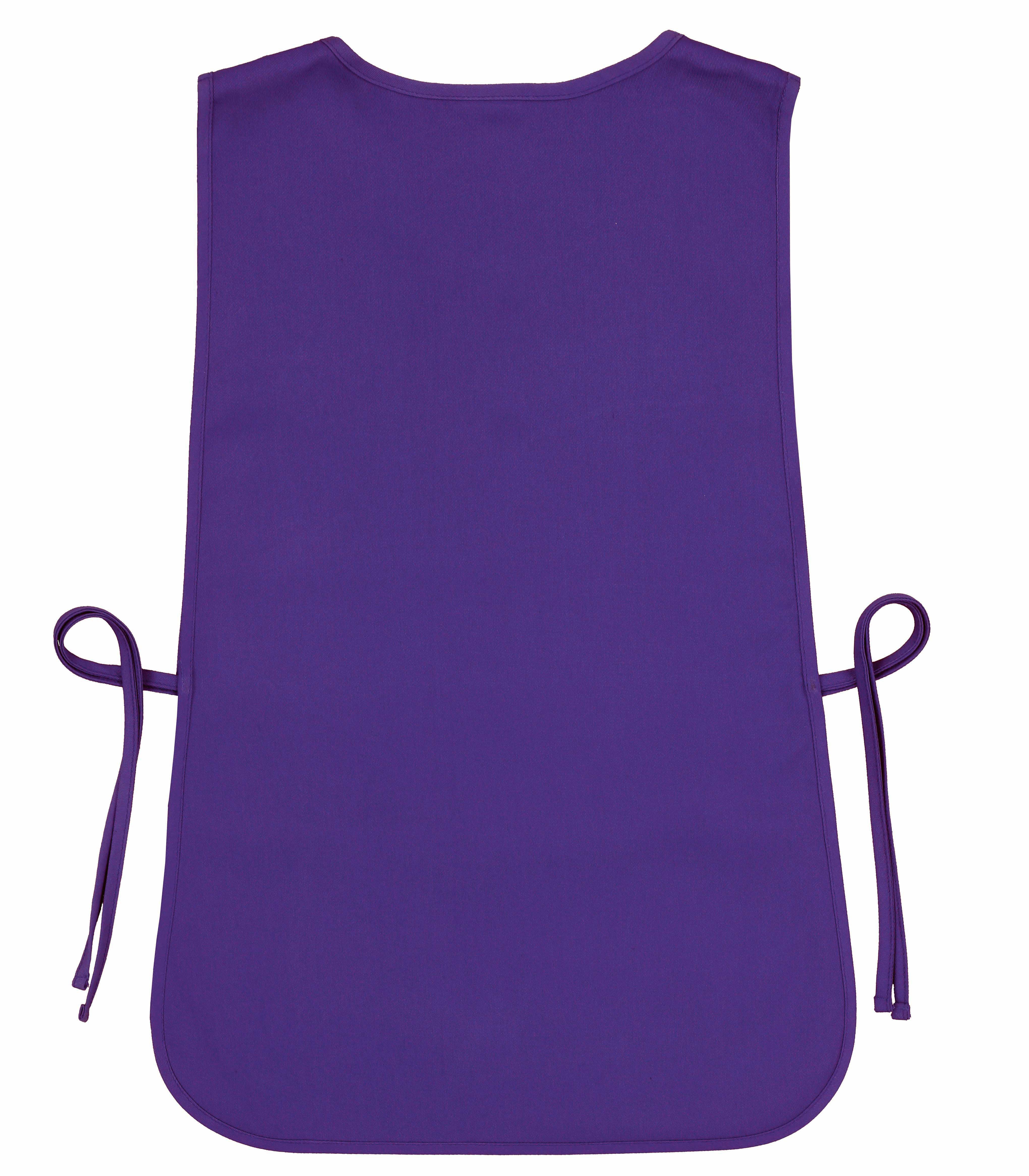 Cleaning Tabard Apron With Front Pocket Purple