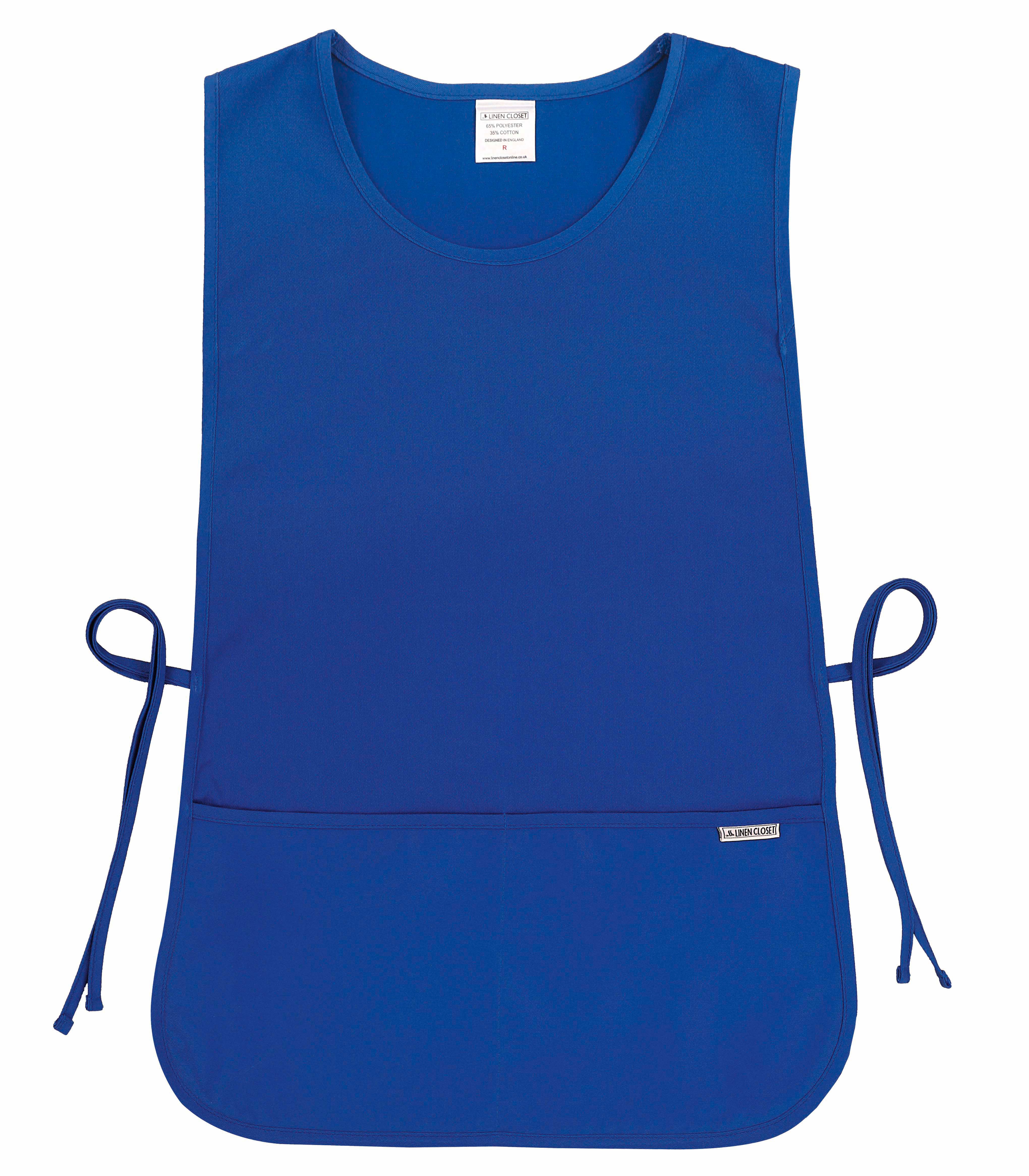 Cleaning Tabard Apron With Front Pocket Royal Blue