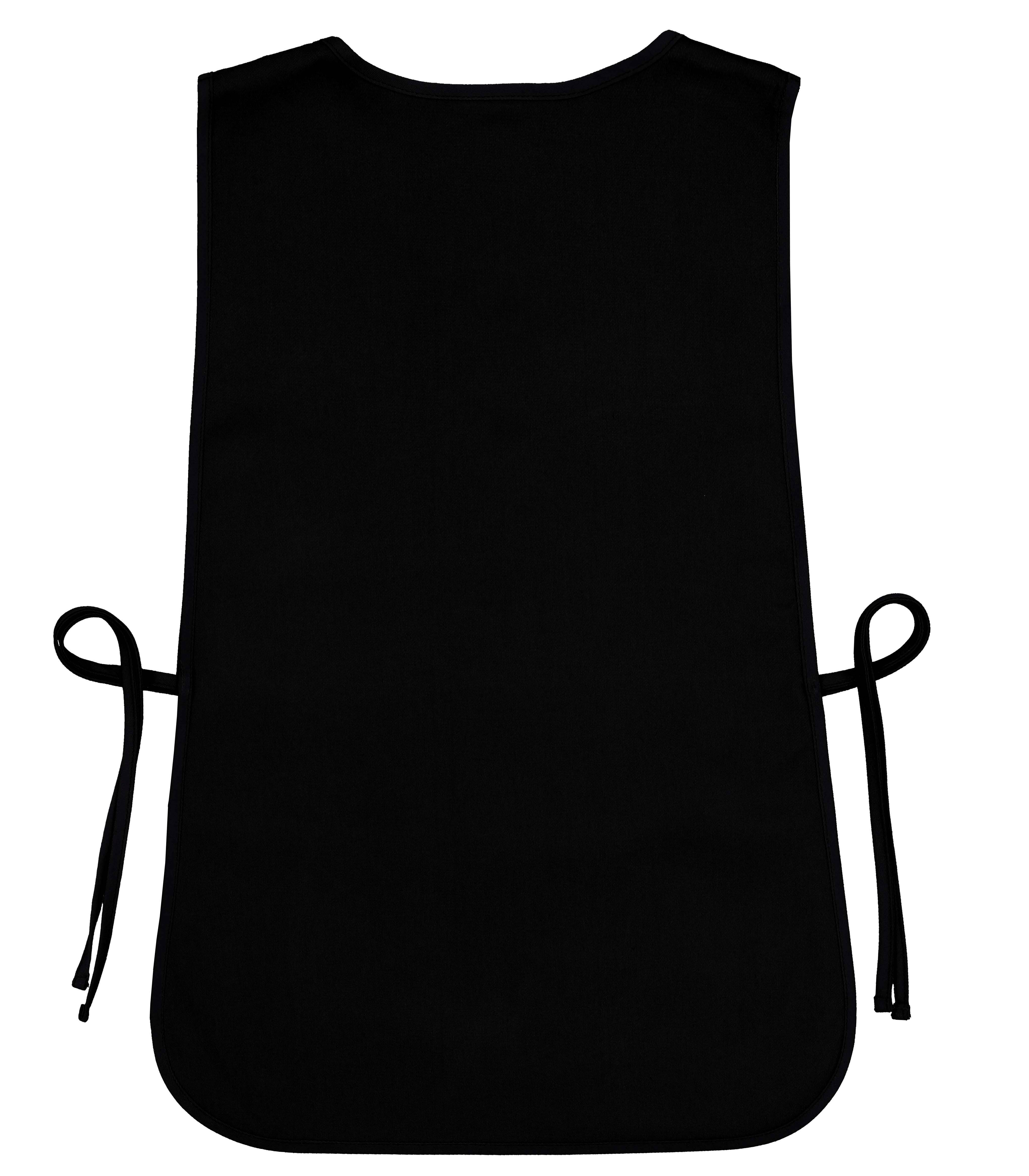 Cleaning Tabard Apron With Front Pocket Black