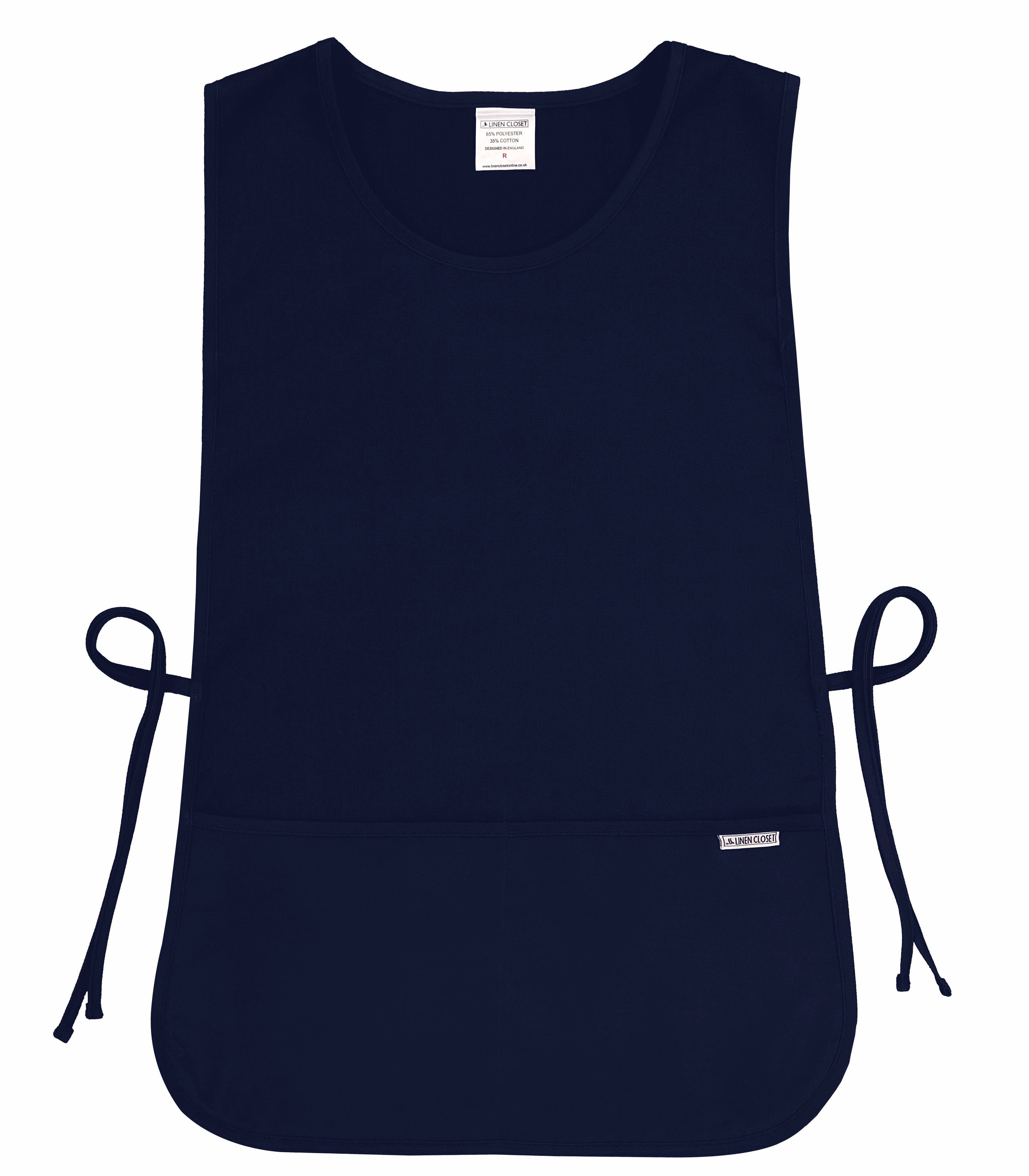 Cleaning Tabard Apron With Front Pocket Navy