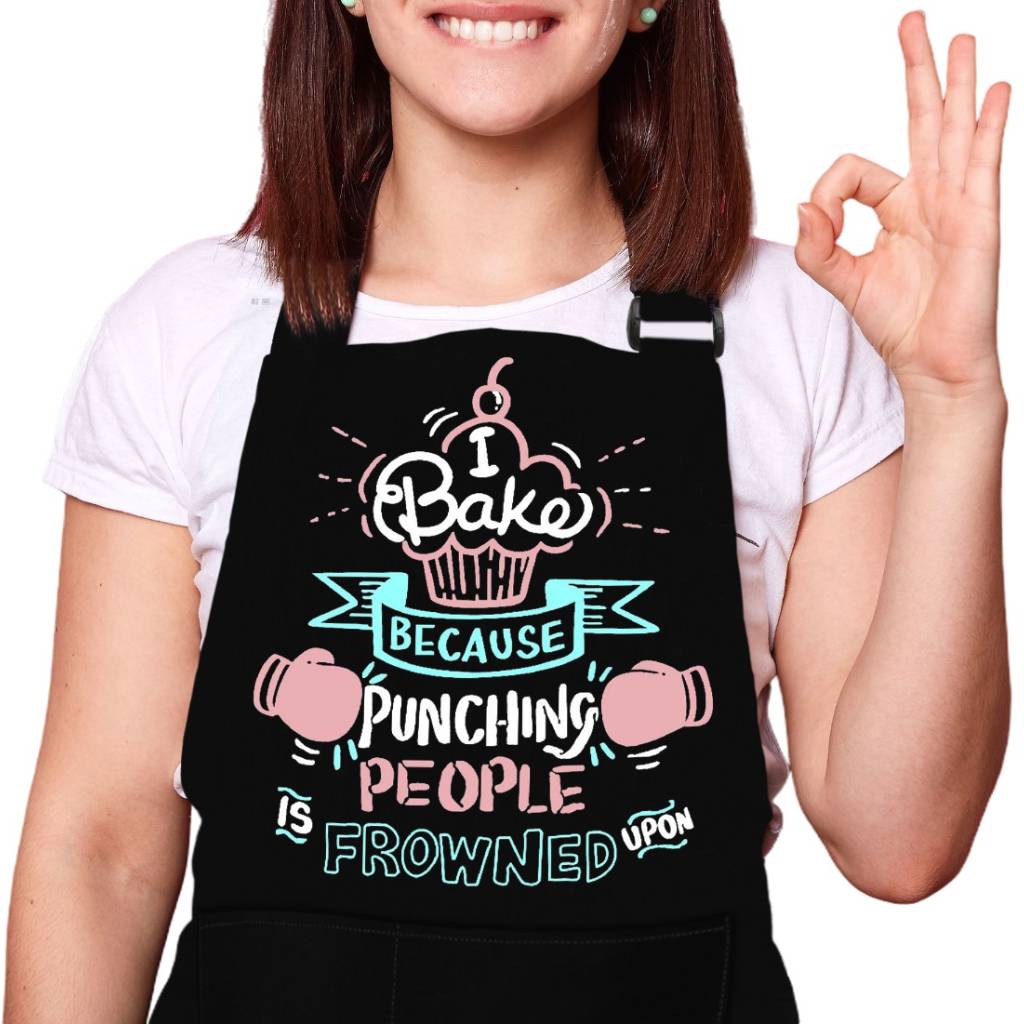 Baking Aprons for Women Cupcake Bakers Apron Gift Pink Apron