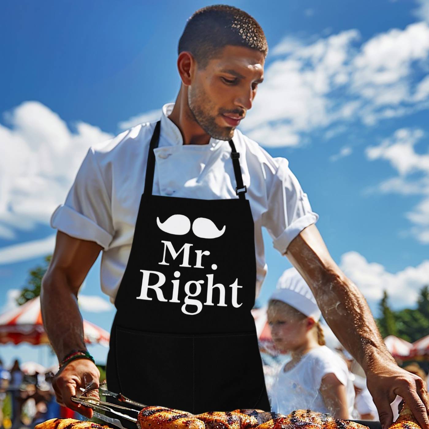 Baking Aprons for Men Baking Mr Right Apron Bakers Gift Grilling Apron