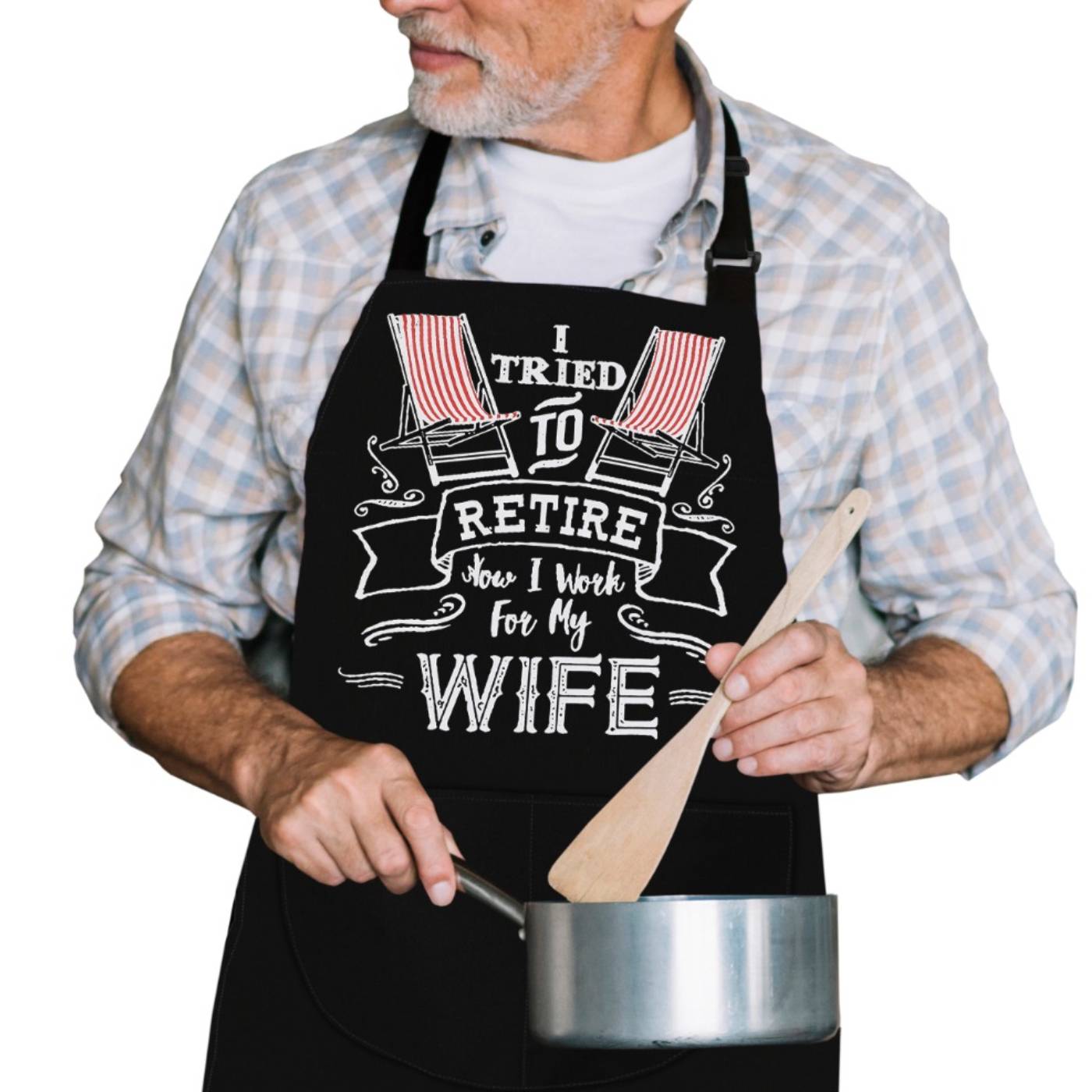 Kitchen Chef Cooking Apron I Tried to Retire Apron for Men Women