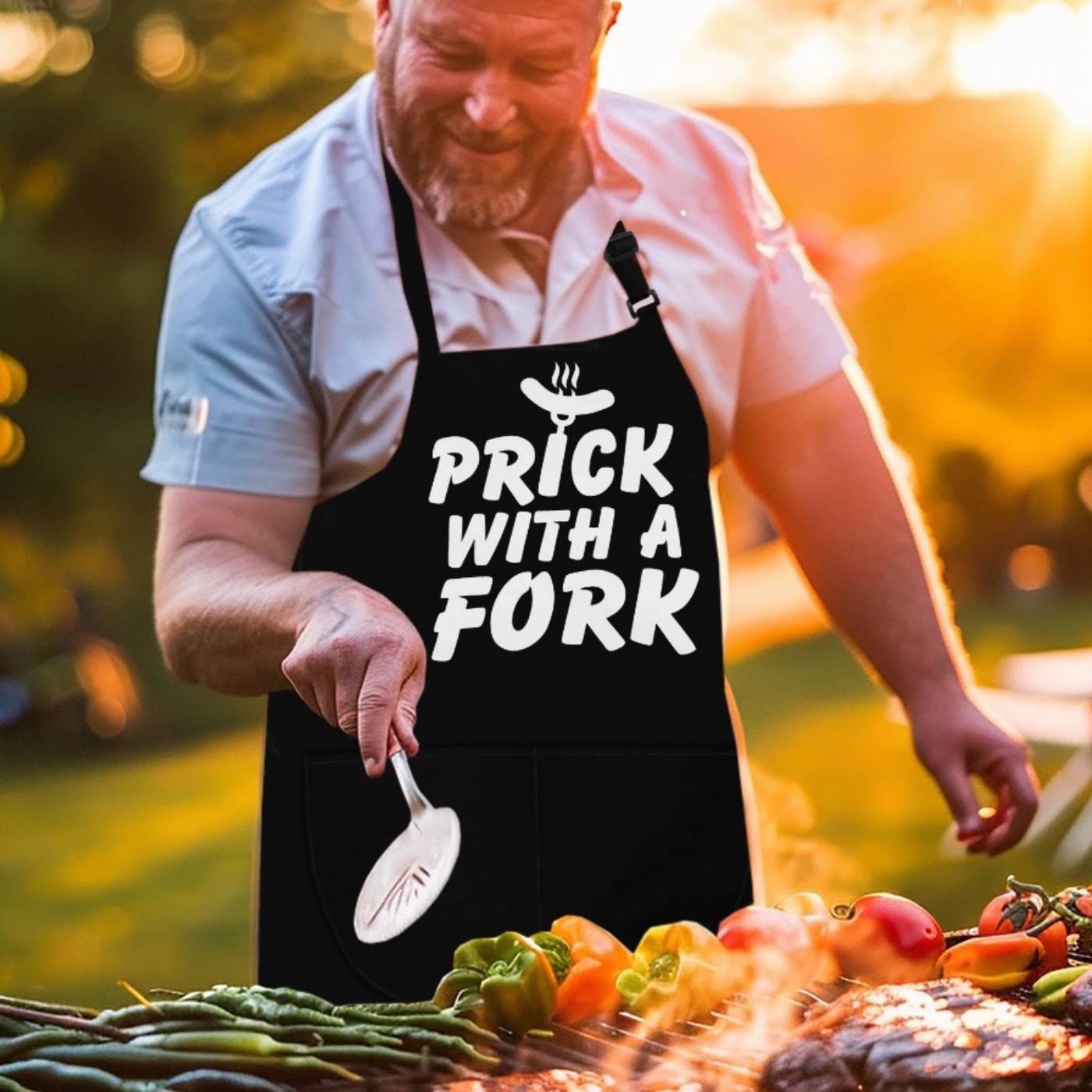 Kitchen Chef Apron Prick with a Fork Apron