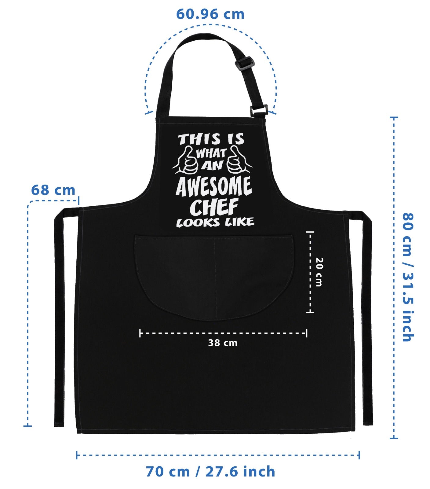 Funny Kitchen Chef Cooking Aprons for Men Awsome Chef Apron