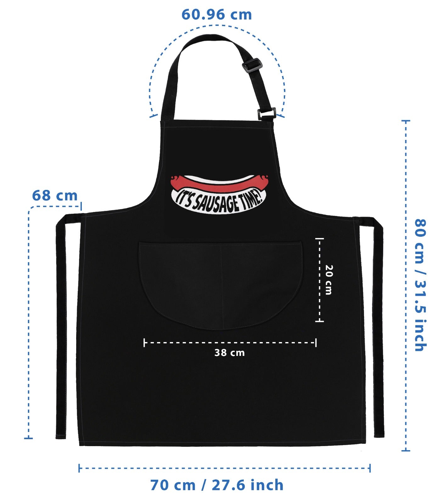 Kitchen Chef Apron Cooking Aprons Sausage Time Apron