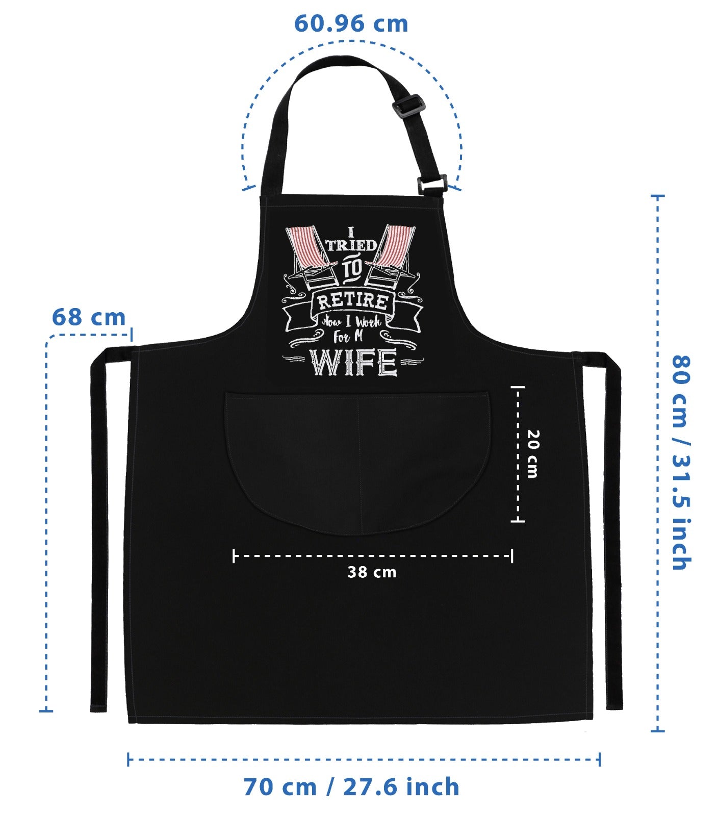 Kitchen Chef Cooking Apron I Tried to Retire Apron for Men Women