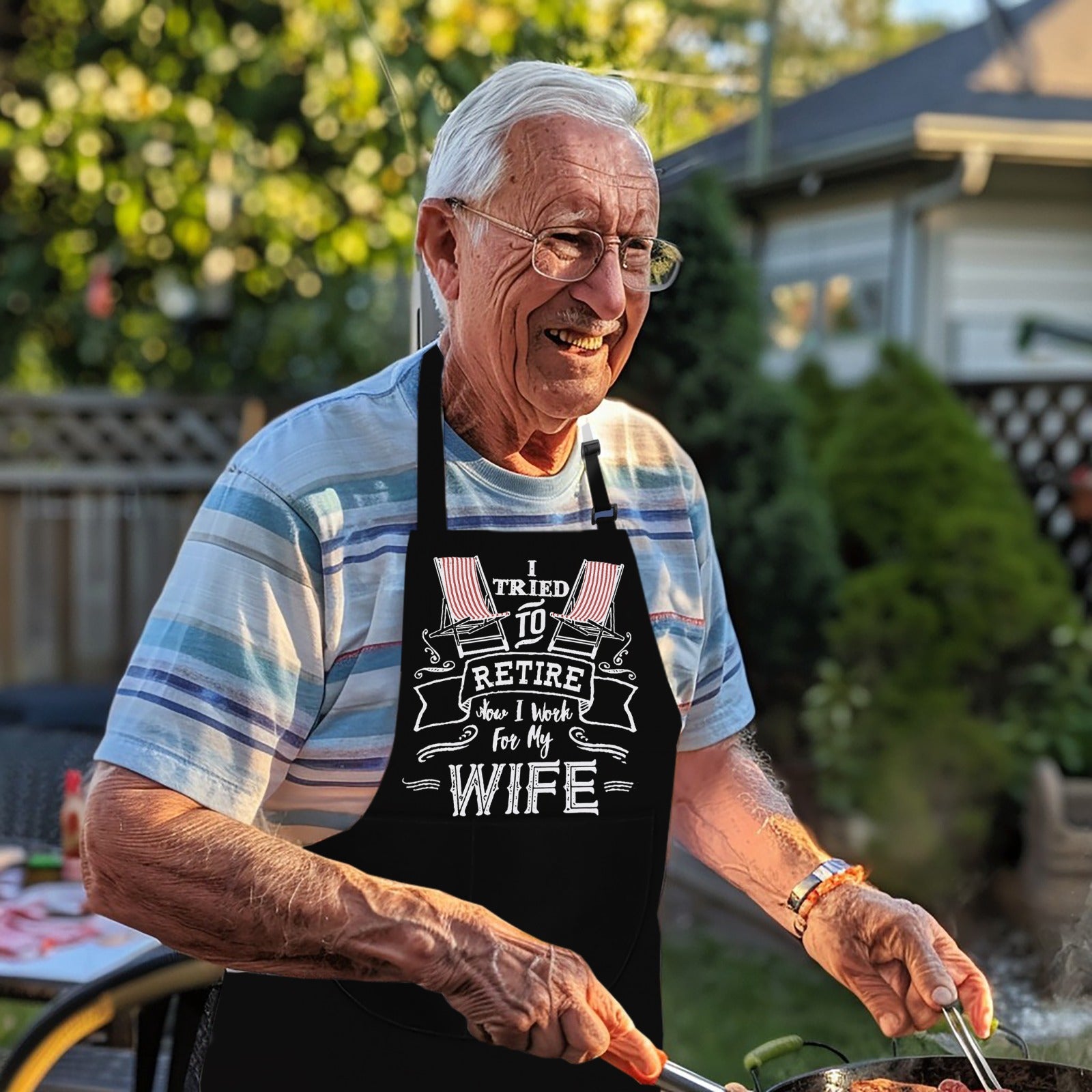 Kitchen Chef Cooking Apron I Tried to Retire Apron for Men Women