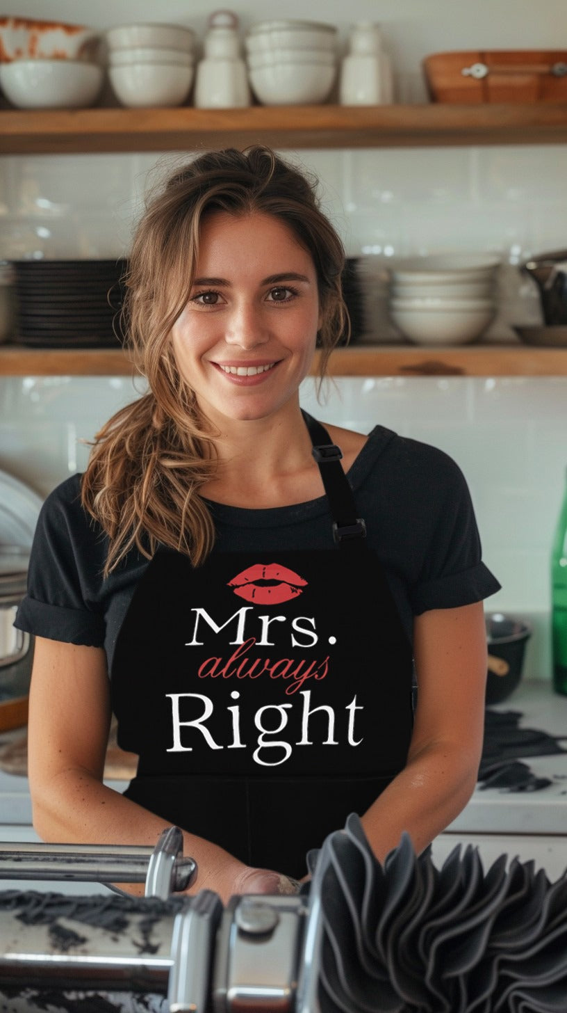 Baking Aprons for Women Baking Mrs Always Right Apron Bakers Gift Grilling Apron