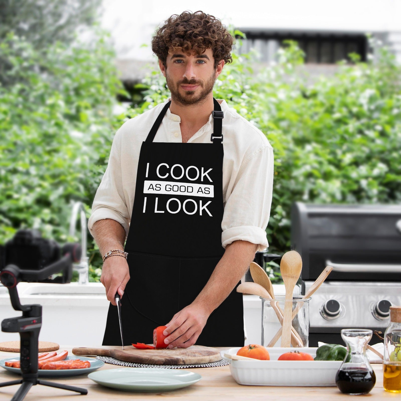 Kitchen Chef Cooking Apron I Cook as Good as I Look Apron for Men Women