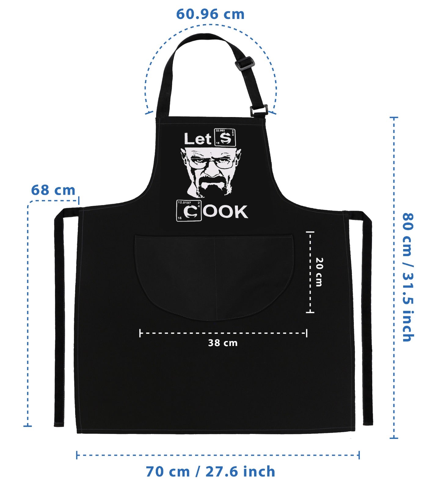 Kitchen Chef Cooking Apron Lets Cook Apron for Men Women