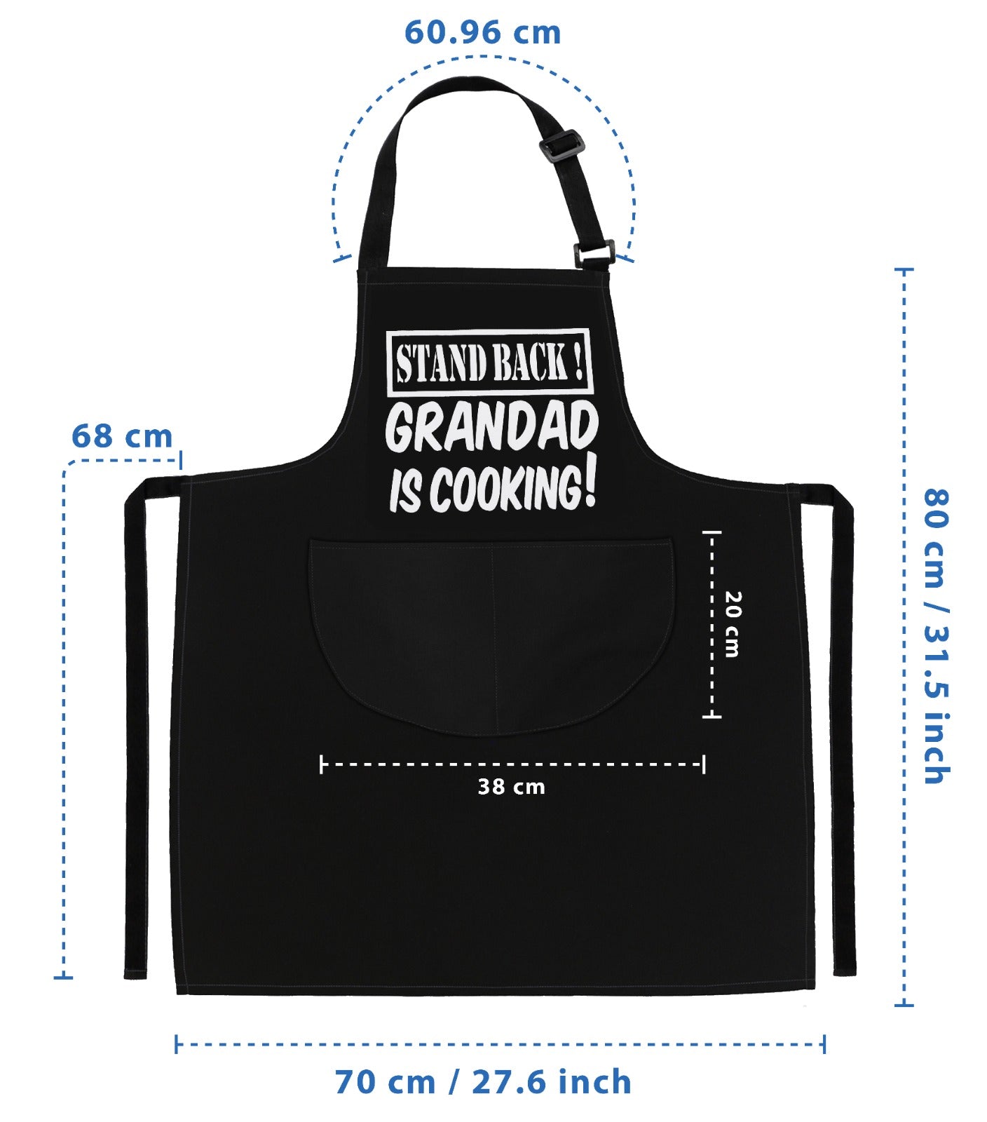 Kitchen Chef Cooking Aprons for Men Grand Dad Cooking Apron