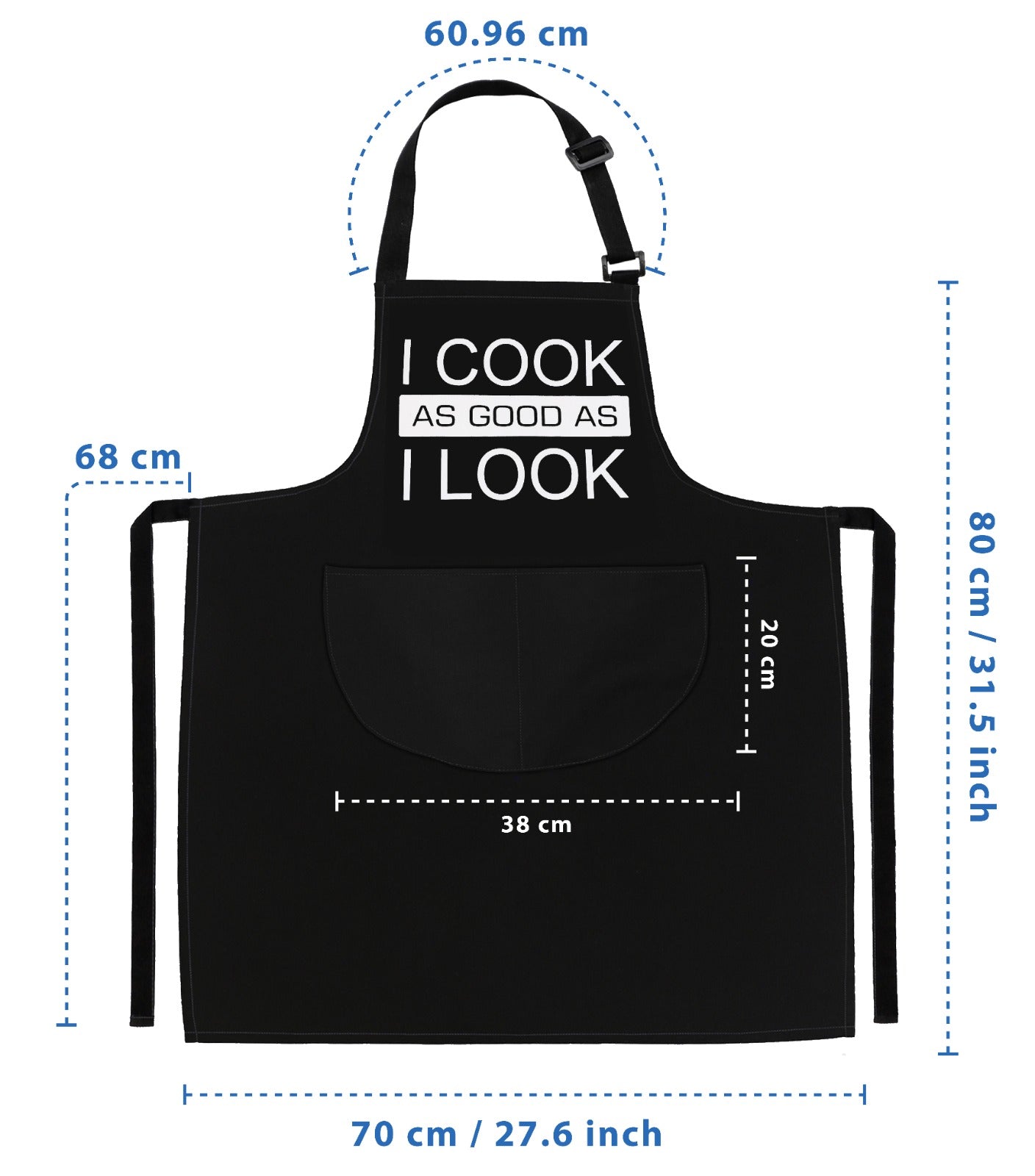 Kitchen Chef Cooking Apron I Cook as Good as I Look Apron for Men Women