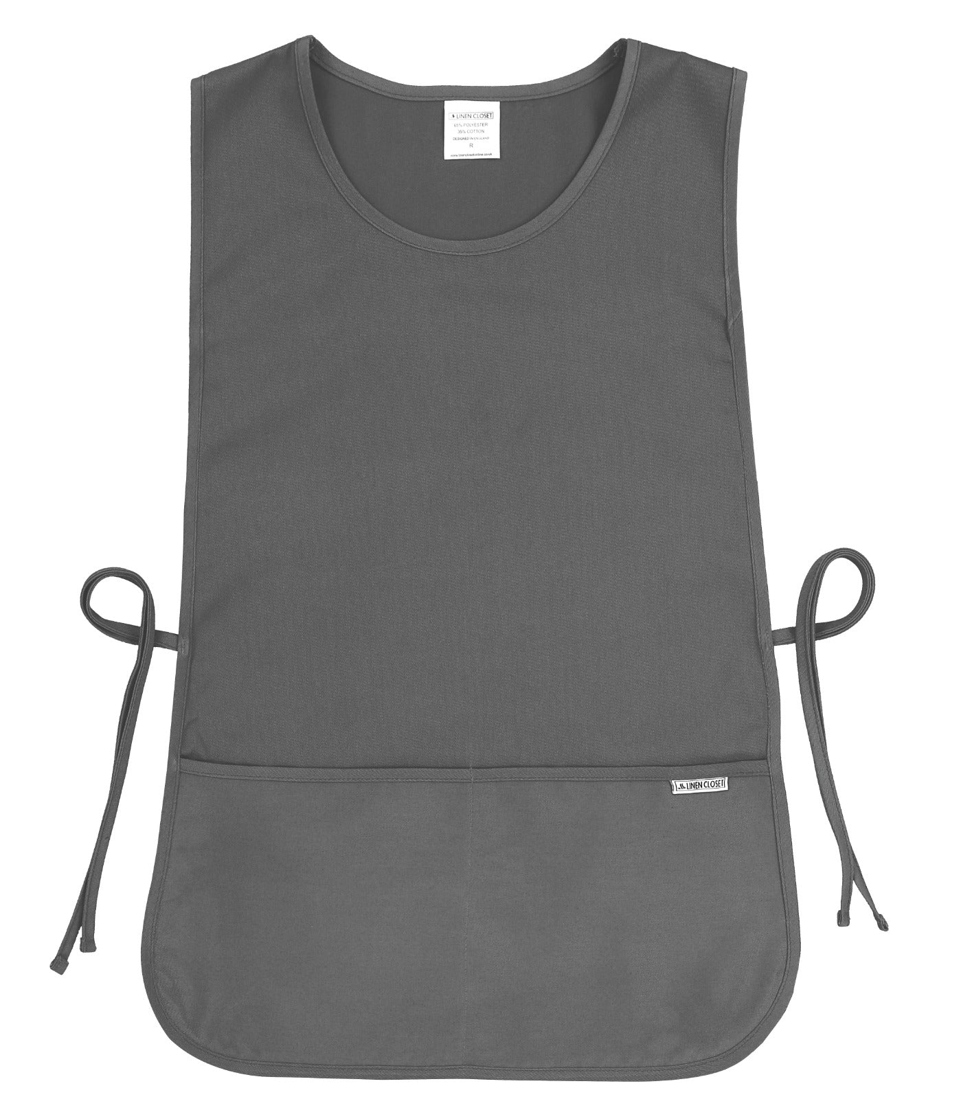 Cleaning Tabard Apron With Front Pocket Grey