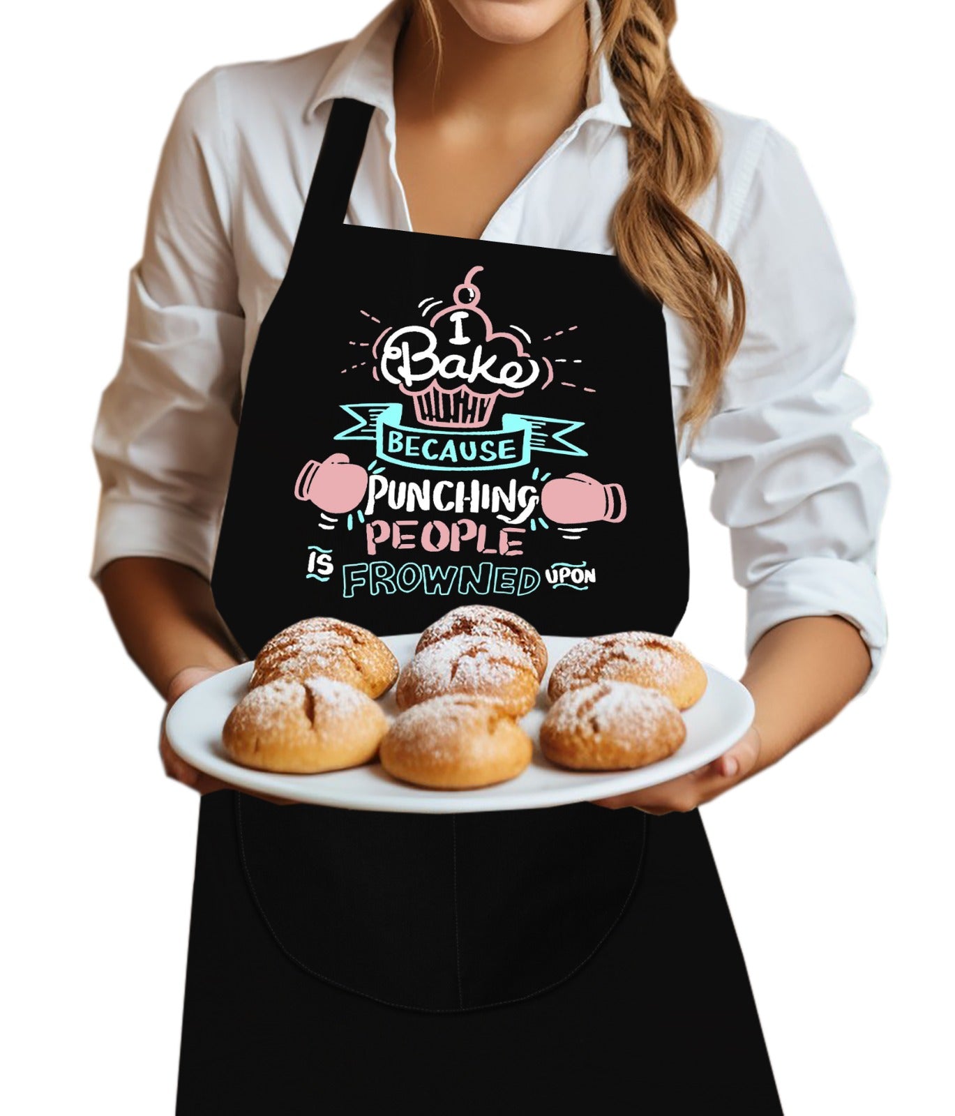 Baking Aprons for Women Cupcake Bakers Apron Gift Pink Apron