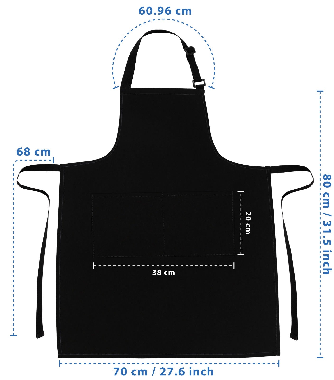 Black Kitchen Apron for Men Women Kitchen Chef Apron Order Taking Apron 4 Pack