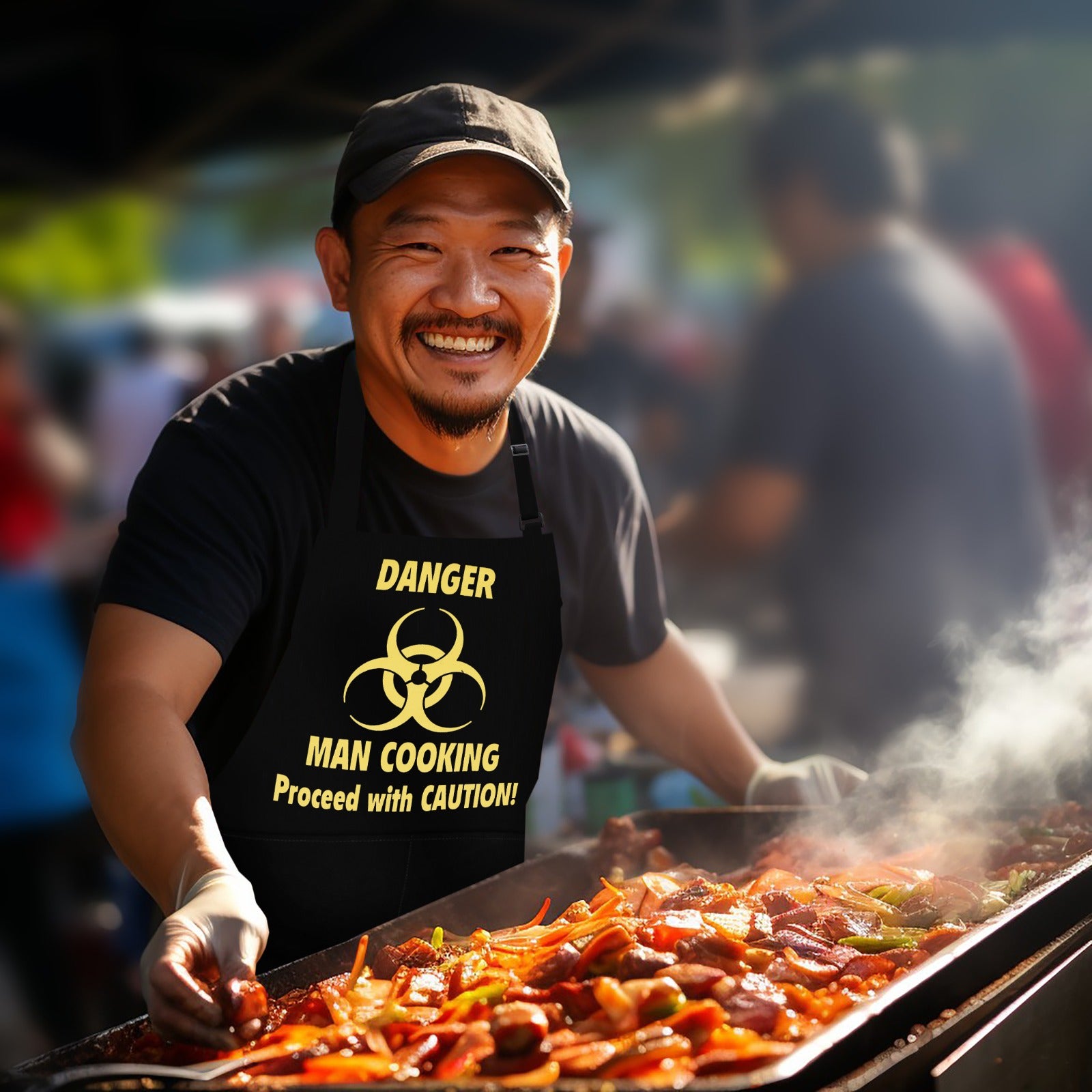 Kitchen Chef Apron Danger Man Cooking