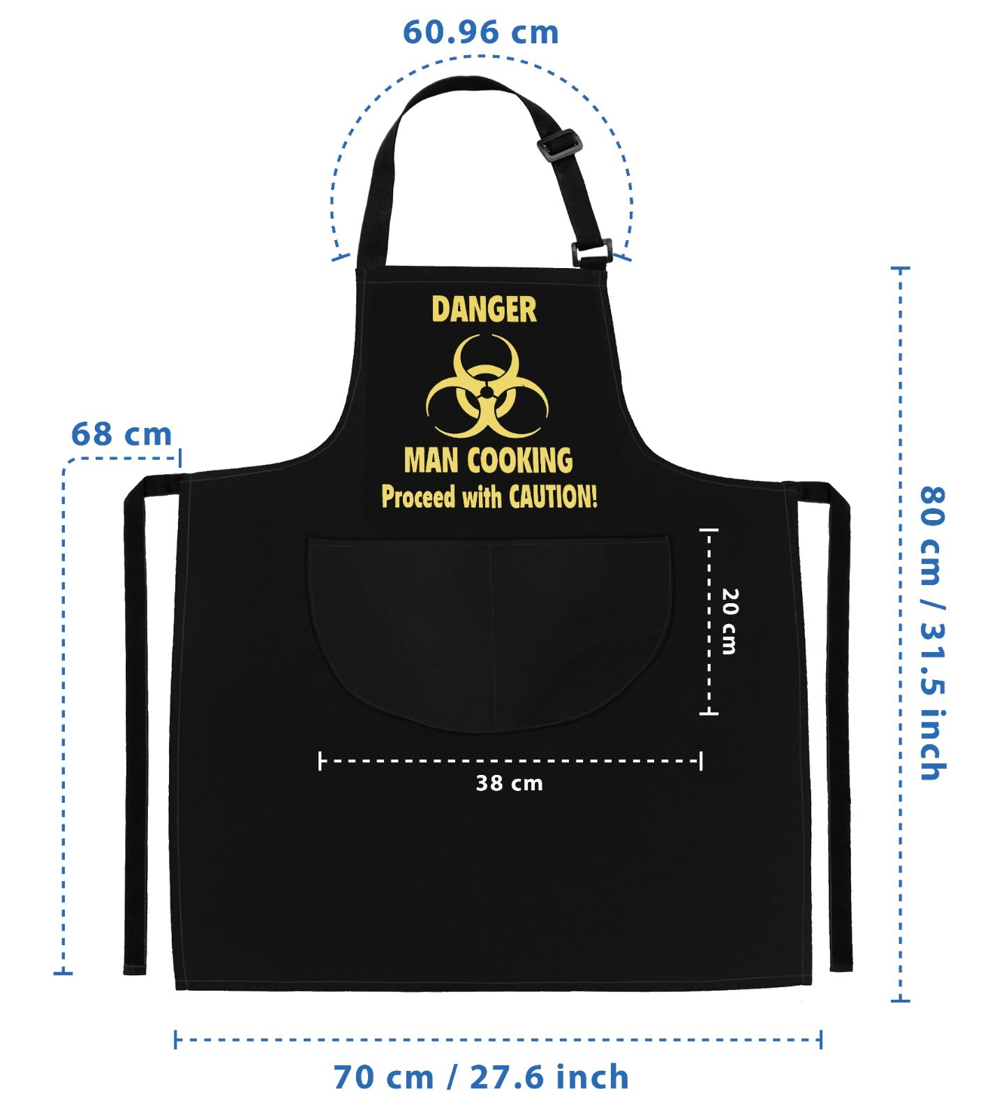 Kitchen Chef Apron Danger Man Cooking