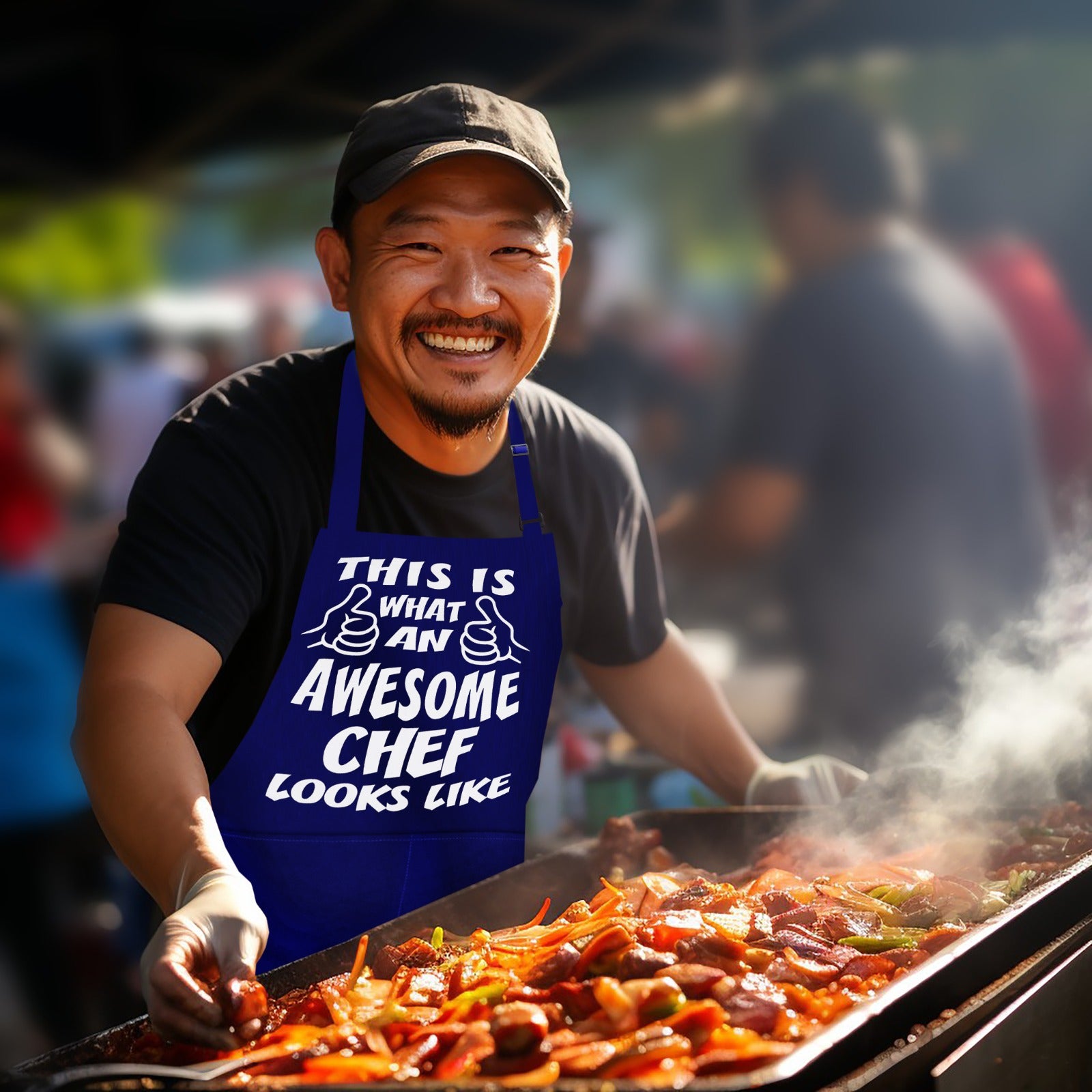 Funny Kitchen Chef Cooking Aprons for Men Awsome Chef Apron