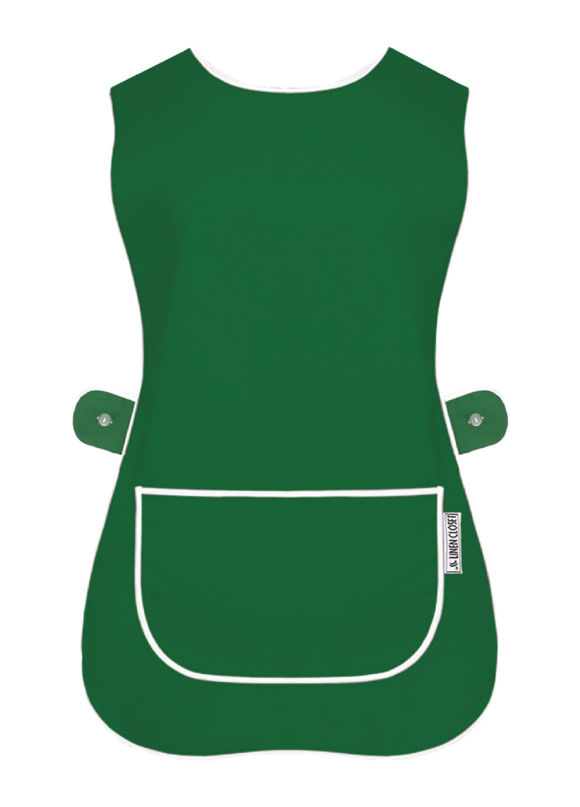 Tabard Apron With Front Pocket Green Cleaning Apron